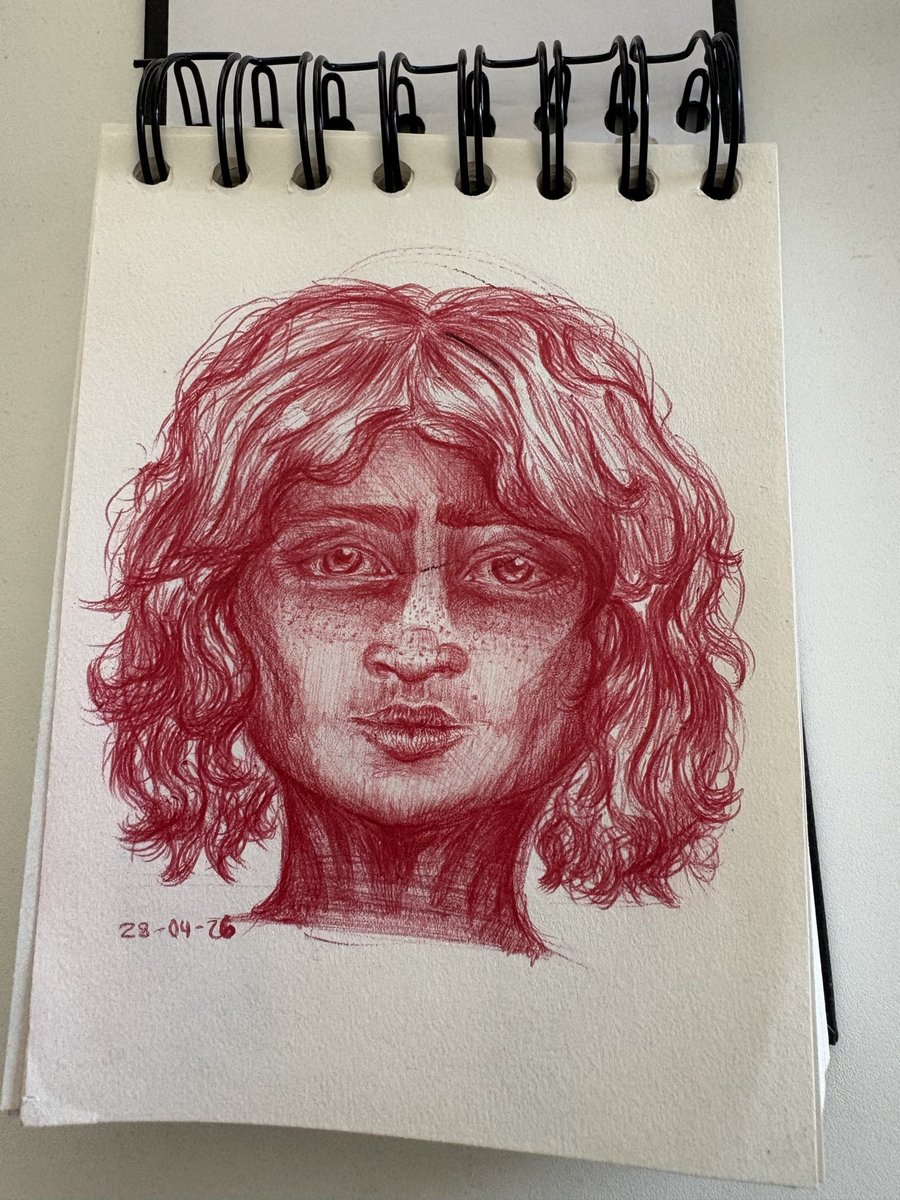 NNat_B's tweet photo. my friend got me a cute sketchbook for my bday so i had something to draw in at work :) first page 🖊️ https://t.co/nJKD7aNmbc