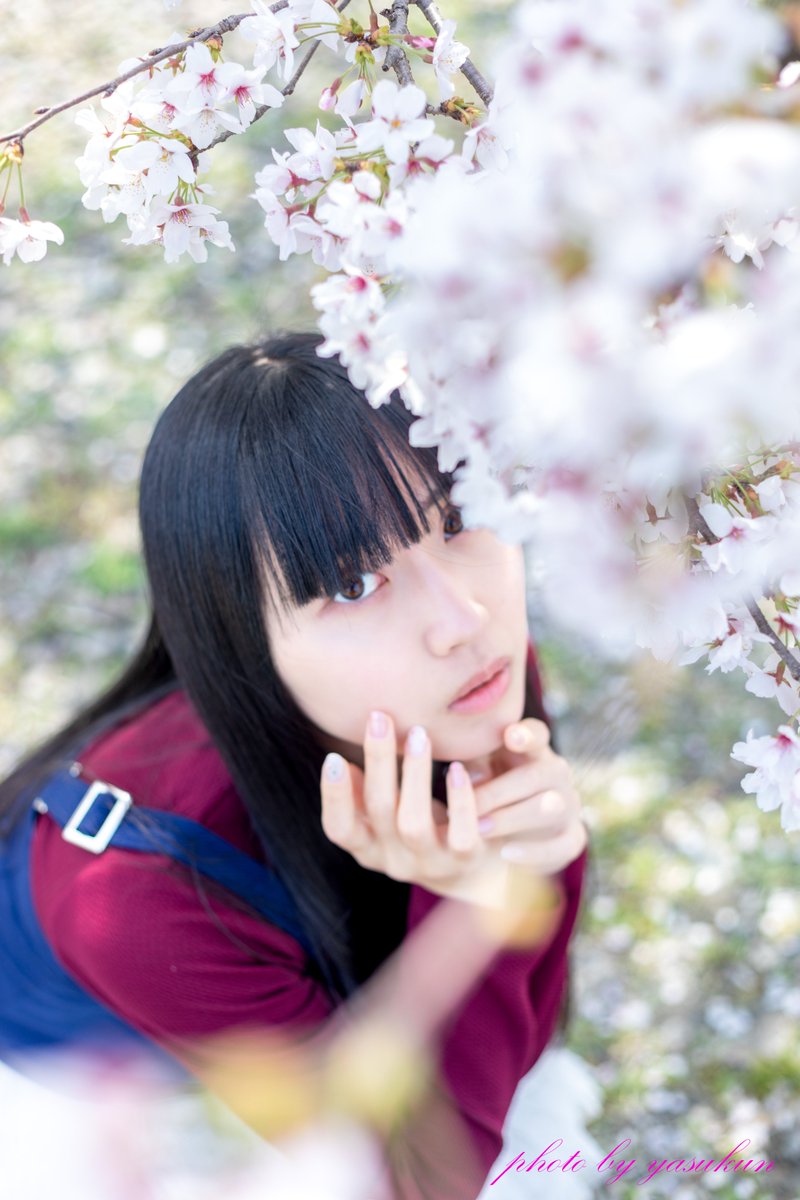 yisihara1's tweet image. まじゅさん　
「Hand in hand」　
#桜　
#ポートレート　#portrait