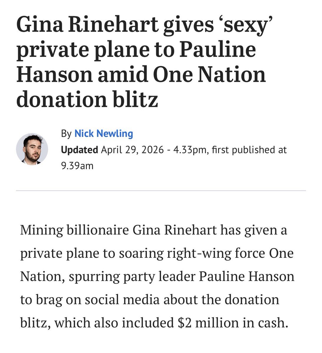 Senator Murray Watt tweet media