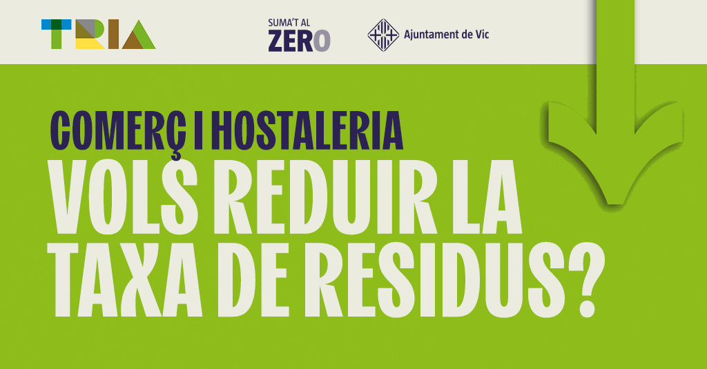vic_mediambient's tweet photo. ♻️Monogràfics de residus per accedir a bonificacions en la taxa de residus adreçada a comerços i hostaleria🍽️🛍️

👉Inscripcions obertes fins al 5 de maig
📢Formació gratuïta, places limitades
📍sessions de l'11 al 22 de maig @CCVicJoanTriadu 
ℹ️: https://t.co/e1D1nLBCyK https://t.co/u8iEdDgoOv