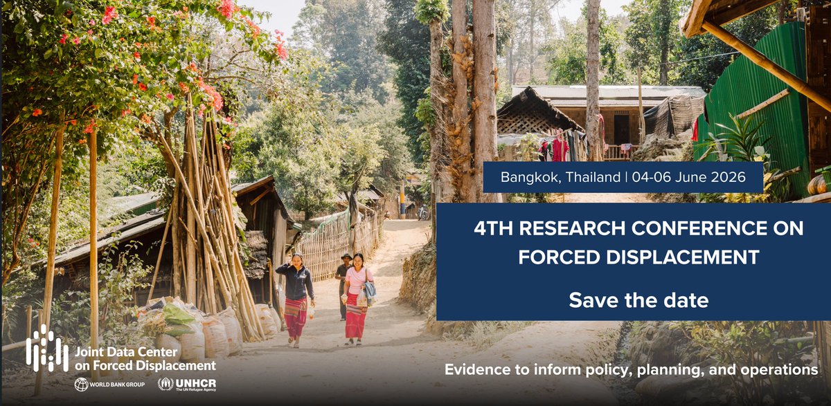jointdatacenter's tweet photo. Better evidence. Better decisions.

The 4th JDC Research Conference will bring together researchers, policymakers &amp; practitioners to explore how data on forced displacement informs policy, planning &amp; operations.

👉 Register here: https://t.co/ep7ECIL3FA https://t.co/z9snyAJ8Wf