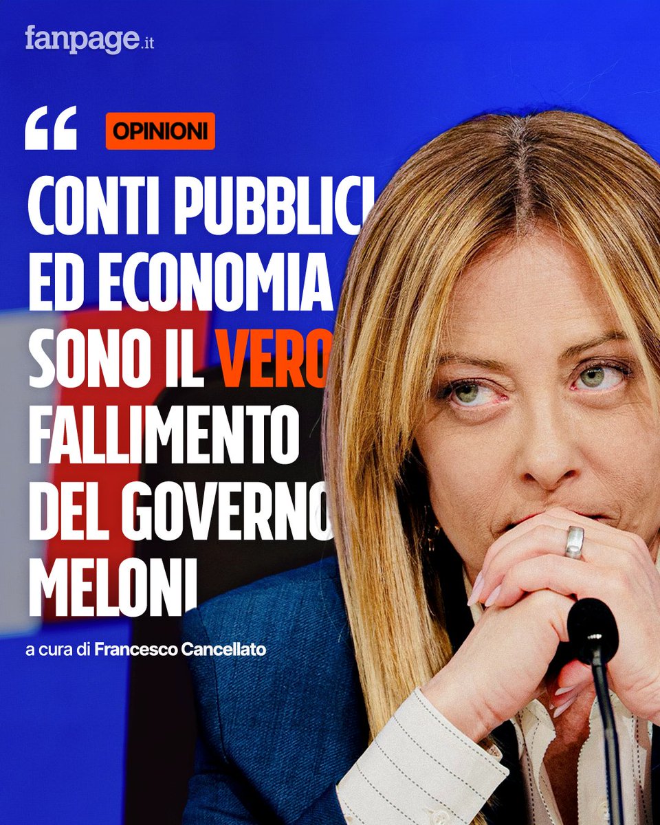 Conti pubblici ed economia sono il vero fallimento del governo Meloni

Giù la crescita, su i prezzi. Su il debito, giù la spesa. L’analisi dell’Ufficio Parlamentare di Bilancio è impietosa, per l’economia italiana. Ed è figlia di quattro anni di nulla cosmico.

L’analisi a cura