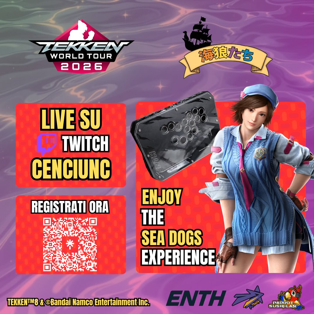 AstrosGamingRm's tweet photo. 🏴‍☠️ NOT ABLE TO BE IN VENUE ?
DON'T WORRY !!
YOU CAN ENJOY THE SEA DOGS EXPERIENCE LIVE ON STREAM !!!

REGISTER NOW :
https://t.co/azD0AChu22

COMMUNITY LINKS HERE :
https://t.co/pjHzRoRbsq

#TWT2026 #TEKKEN #FGC https://t.co/5AHtwhhxDM
