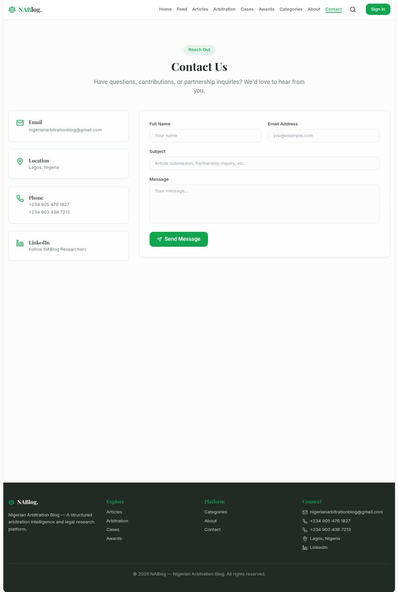 Chinedu_CT's tweet photo. GM techies π¨βπ»π«π‘
I'm back to my website project #NABlog
It's beginning to take shape, as I've added the contact info:
Email
Phone &
Linkedln address
You may be wondering what is #NAblog
It's a website that specializes in arbitration blogging
I'll be finishing in a bit
Gm https://t.co/M9CBBxChQc