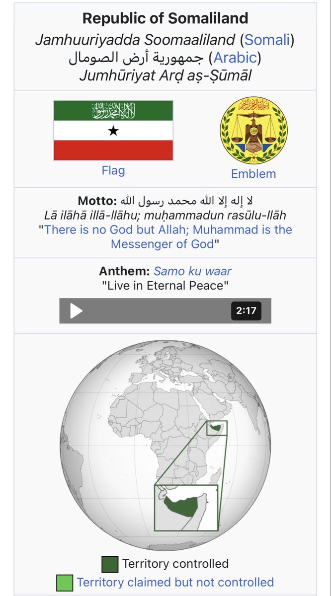 live_snm's tweet image. #Somaliland is won the digital war against #Turkey ally of Somalia.. Both google map and Wikipedia published their pages with the correct map of Somaliland.