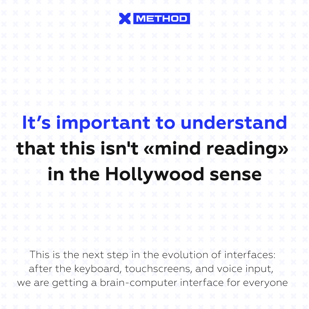 Xmethod_agency's tweet photo. Imagine texting by thinking. That's #Sabi coming by the end of 2026. A simple cap with 100k sensors reads your scalp's brain activity, #AI decodes inner speech — goal: 30 WPM. No implants, no #Neuralink fear. Xmethod CEO Denis Polevik shares his take in the carousel (part 1) https://t.co/3E3Y3EXGL7