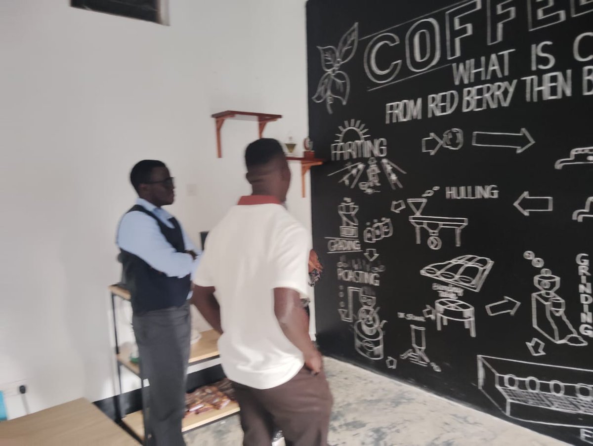 Mdanielcomboni's tweet photo. As someone who want to venture in to production of coffee as well in  few years to come , last time when i was in Mbarara City I happened to  understand the whole value chain of growing coffee from @Tnwcoffeehub  located at Innovation Village Mbarara.

This was the first time I got to know more and about coffee and everything involved about coffee and thanks to the founder and Team lead @Rebeccabaguma  who took us through and i don't take this for granted.

As someone who from a region rich is coffee production i decided to take this seriously and just in a few weeks we are bringing Madam Rebecca to Nebbi so that she can guide some of the few farmers who are willing to learn.

While in Mbarara guys visit the @Tnwcoffeehub  for more training and insight 

@joshtecsug | @muhanguzijose