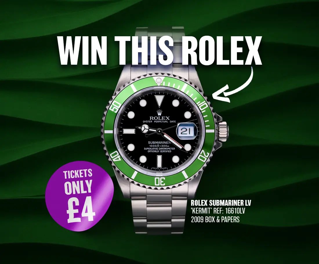 NEW COMP NOW LIVE!
WIN A ROLEX SUBMARINER “KERMIT- HERE!

⭐️⭐️⭐️WIN THIS
ROLEX SUBMARINER ‘KERMIT’⭐️⭐️⭐️

competitions.watchesofwhitby.com/competitions/r…