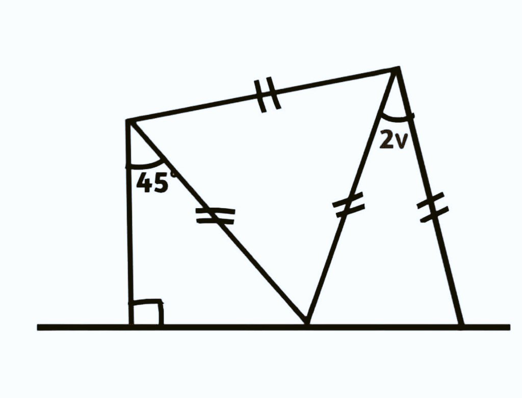 V Over Math Find the value of v.
