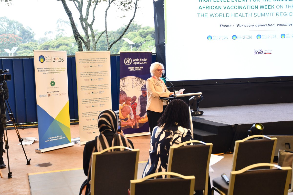 CARMMAfrica's tweet image. At the #WHSNairobi2026  Africa calls for integrated, people-centred health systems-ensuring every child not only survives, but thrives through #vaccination, early development &amp;amp; inclusive care.

“For every generation, vaccines work.”

#AfricaVaccinationWeek2026