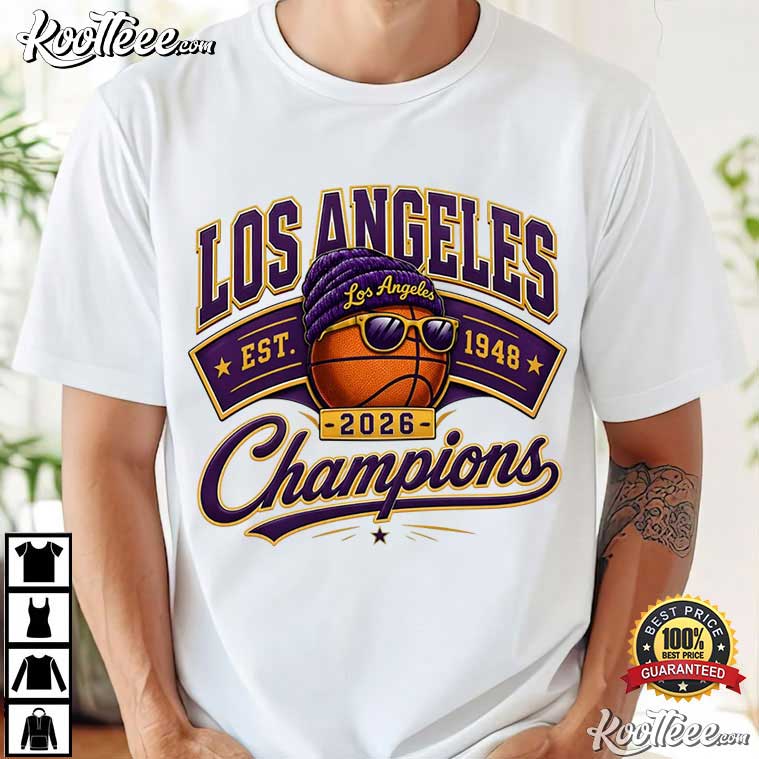 jhays1192987's tweet image. Basketball 2026 Champions Los Angeles Game Day T-Shirt #Basketball #GameDay #Koolteee koolteee.com/product/basket…