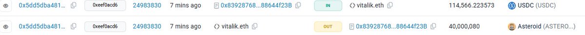 现在演都不演了，直接卖成USDC 而不是 ETH。

是不是因为现在 ETH 变成 Tom Lee 的了😳