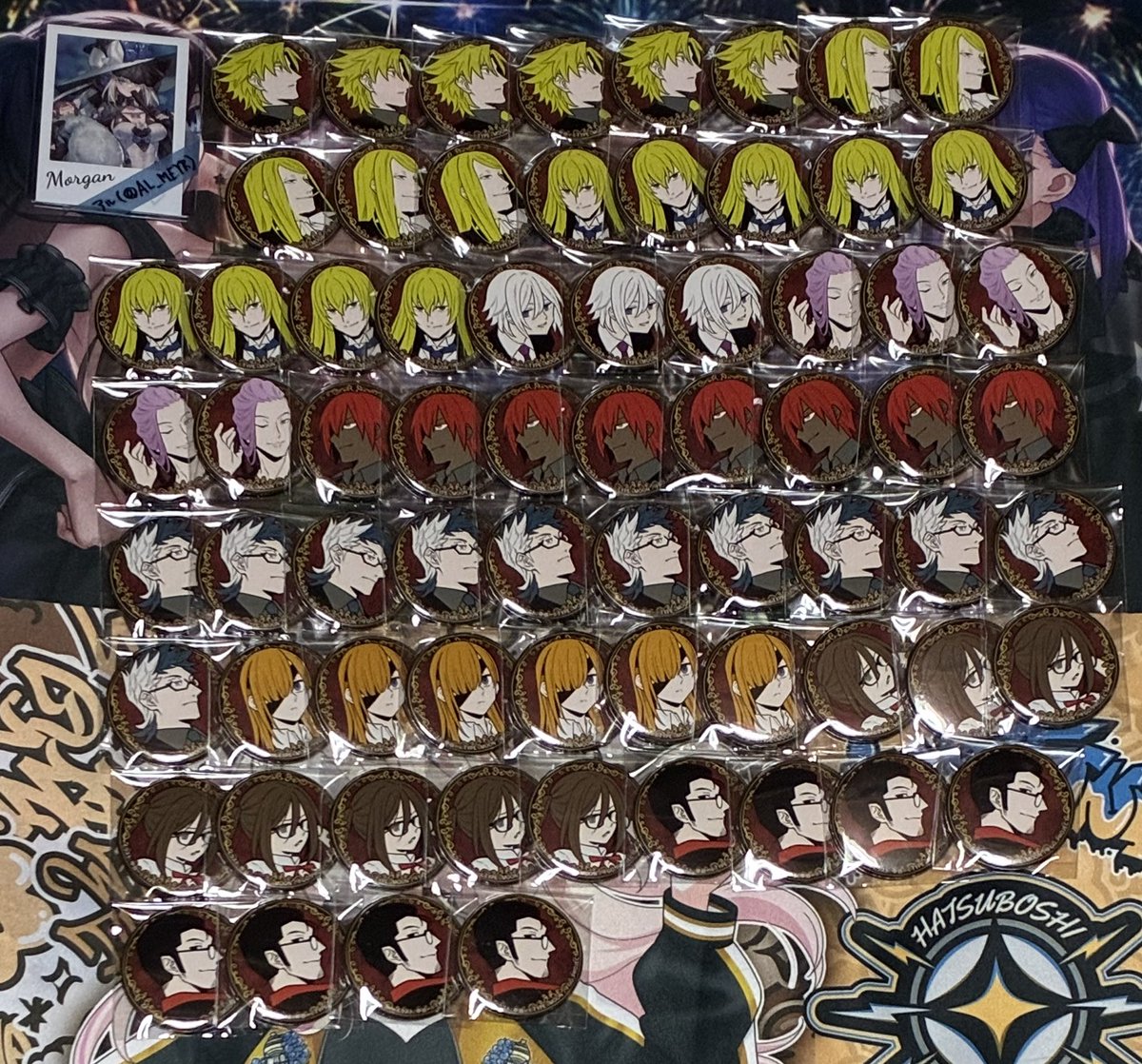 AL_MEYR's tweet photo. FGO Fate/GrandOrder フロムロストベルト きゃらとりあ 缶バッジ 交換 譲渡
<譲>
画像の物

<求>
同異種リリス モルガン アルトリア(槍 裁)

または
1点300円+送料
デイビット キリシュタリア+画像2(1~2段目)はヒナコ ベリル+画像2(5~6段目)を同数引き取りお願いします

プロカ必読 https://t.co/Jc1dy4sud2