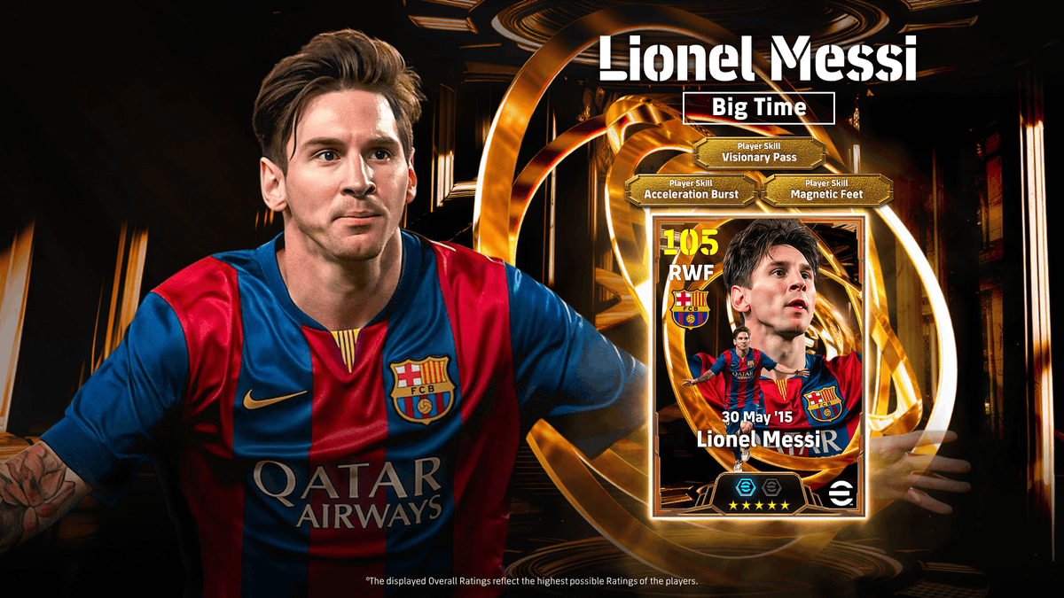 ibuk7951709's tweet photo. 【Concept】
Big Time: Lionel Messi 🇦🇷

このBigTimeの背景ではまだ作ってなかったので、お試しでメッシを作りました。

#イーフト #efootball https://t.co/UVROfTgOc0