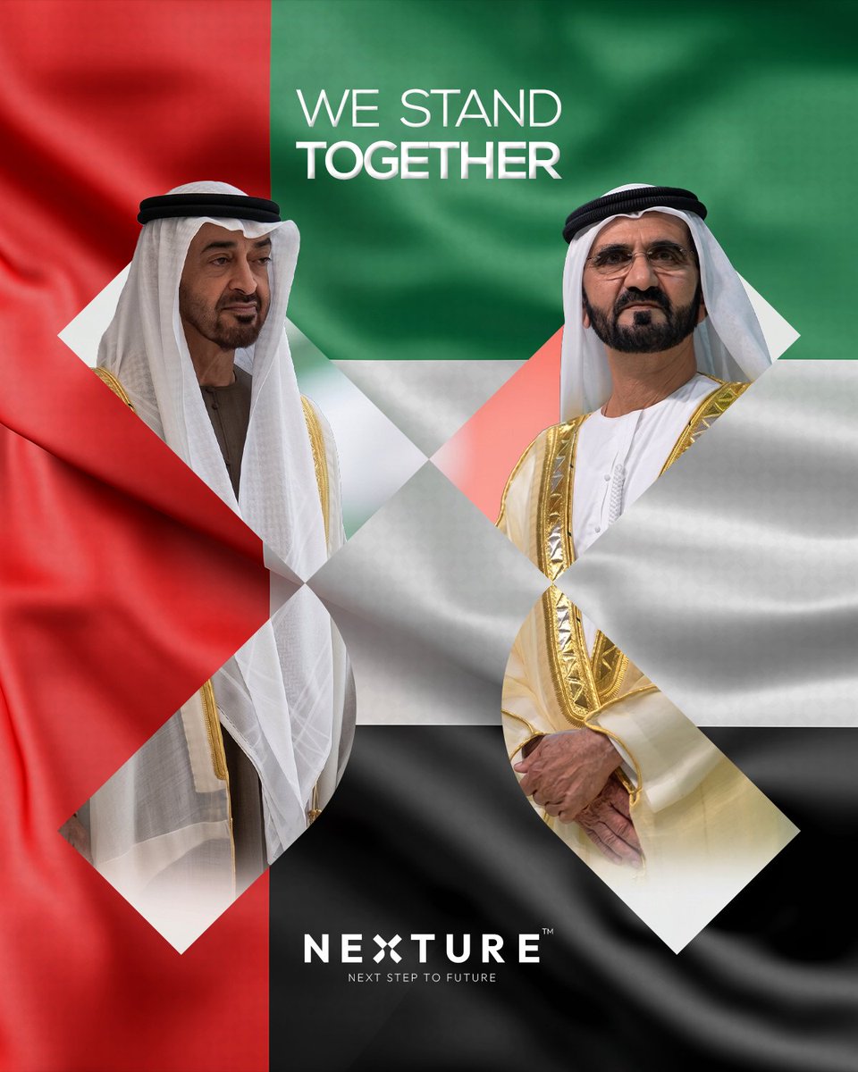 NextureServices's tweet image. One flag. One vision. One future.

Proud to stand with the UAE — and every business building something real here.

We Stand Together. 🇦🇪

Nexture — Next Step to Future.

#WeStandTogether #UAE #Nexture