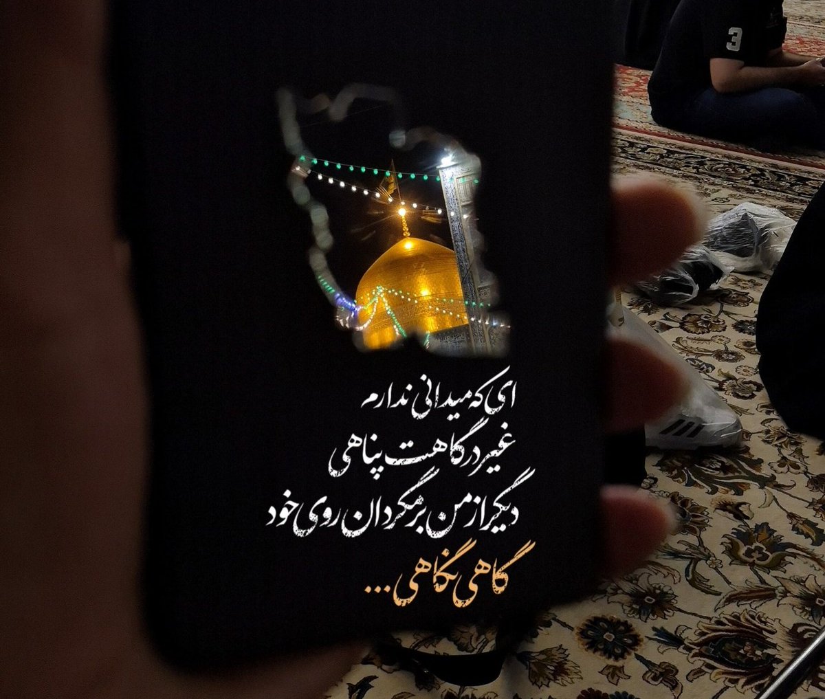 ای که می‌دانی ندارم 
غیر درگاهت پناهی 
 دیگر از من برنگردان روی خود 
گاهی نگاهی ...۴۹
#ایران_امام_رضا
#زیر_سایه_خورشید