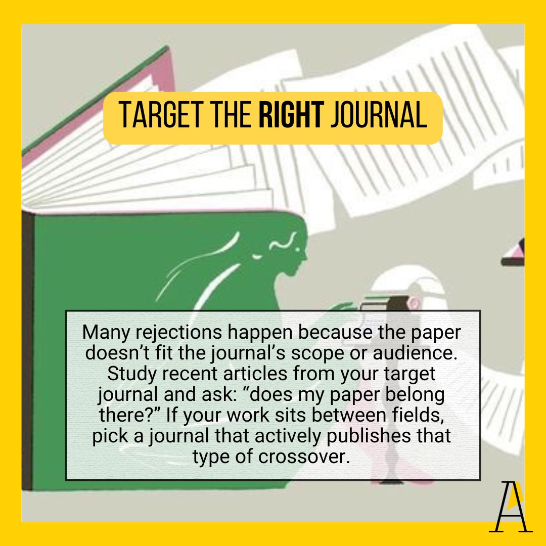 asyrasinfo's tweet photo. Get your paper accepted!
.
Here are 3 tips to increase your acceptance rate 💛
.
.
#academicjournal #academicwriting https://t.co/xUb76LGUhG