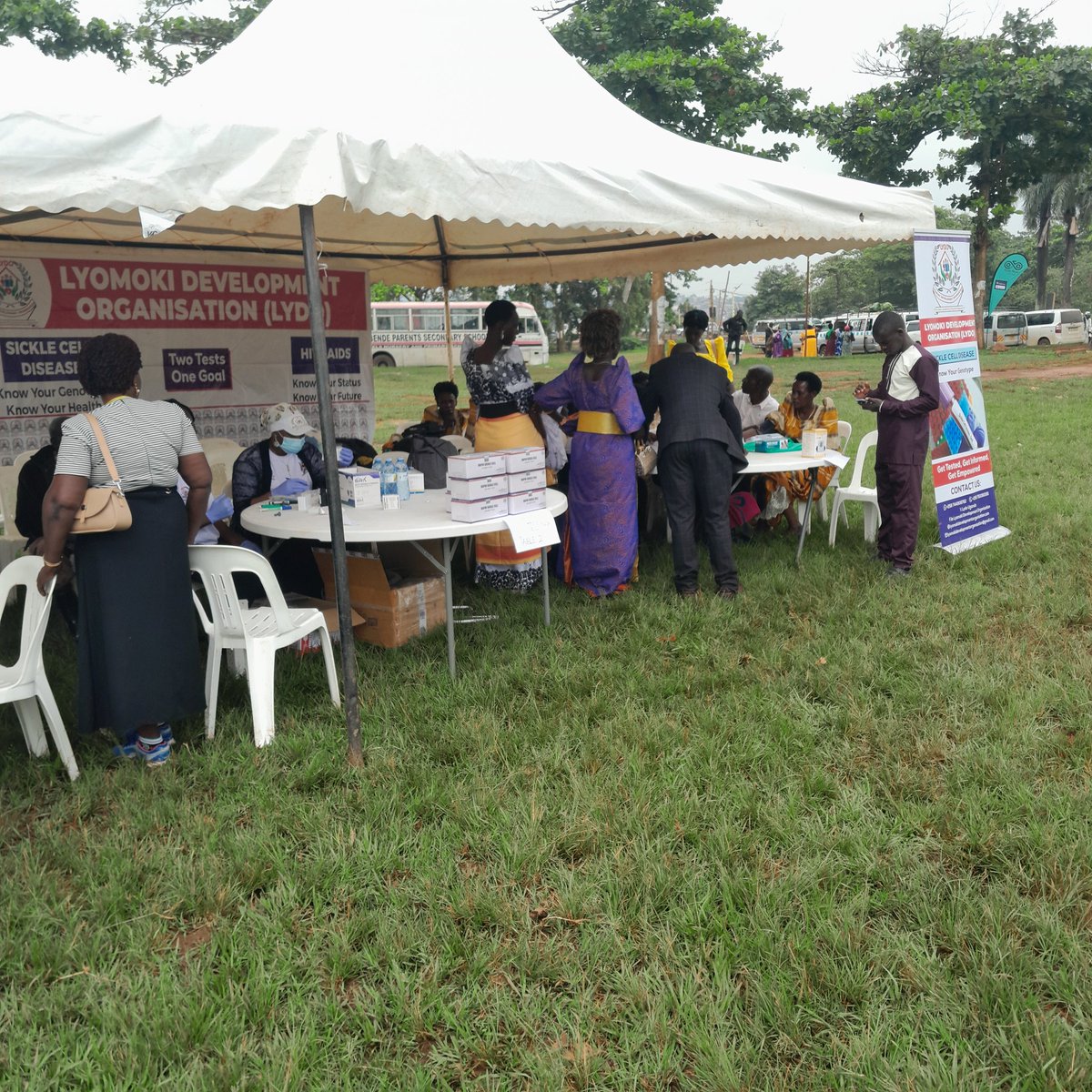 LydoUganda's tweet photo. Happening now at MUBS Nakawa-Sickle Screening and HIV testing 
#NoMoreSickleCellDisease https://t.co/KhI4LpPpsA