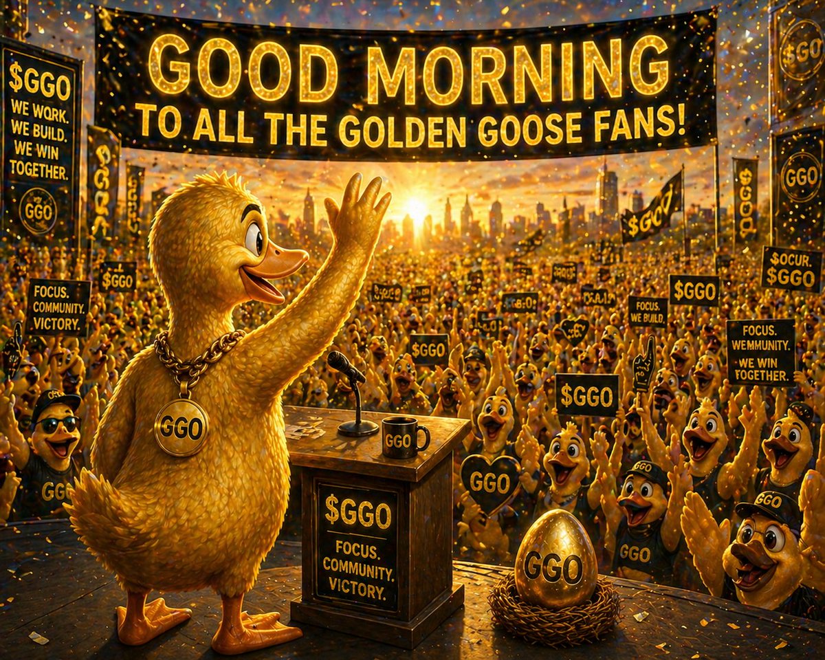 Good morning Golden Goose fam 🐣

We’re still in that phase where everything is coming together  quietly, intentionally, and with direction.

Momentum doesn’t always start loud… sometimes it builds until it’s undeniable

Step by step, the foundation is getting stronger

Stay