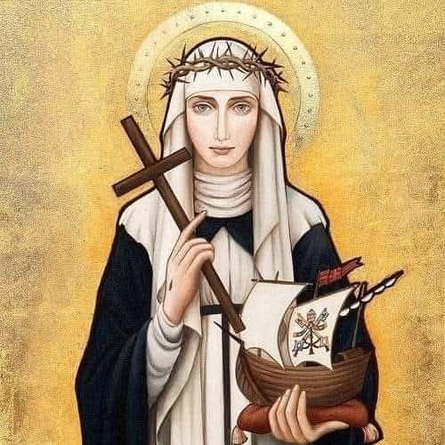 "No hay lengua que pueda describir la alegría del que aprende a sufrir todo por Cristo y aprende a hacerlo sin perder el ánimo y aún dando gracias a Dios por la dificultad, por la prueba, por la Cruz que nos une a Cristo" (Santa Catalina de Siena).