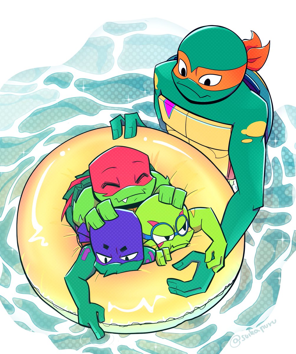 suikapuru's tweet image. This is my first time participating in a DTIYS challenge ♡
Check @/ mkthedingus on tumblr !

#rottmnt #tmnt #fanart