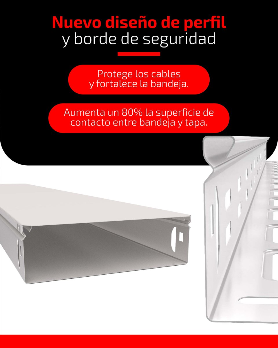 PemsaRejiband's tweet photo. Pemsaband® Speed no es una bandeja más. Es una solución diseñada para cambiar la forma en la que se ejecutan las instalaciones.

Menos complejidad, más eficiencia y un diseño totalmente renovado.

#PemsabandSpeed #Pemsa #Innovación #Instalaciones #Eficiencia #CableManagement https://t.co/dtcEMPXpej