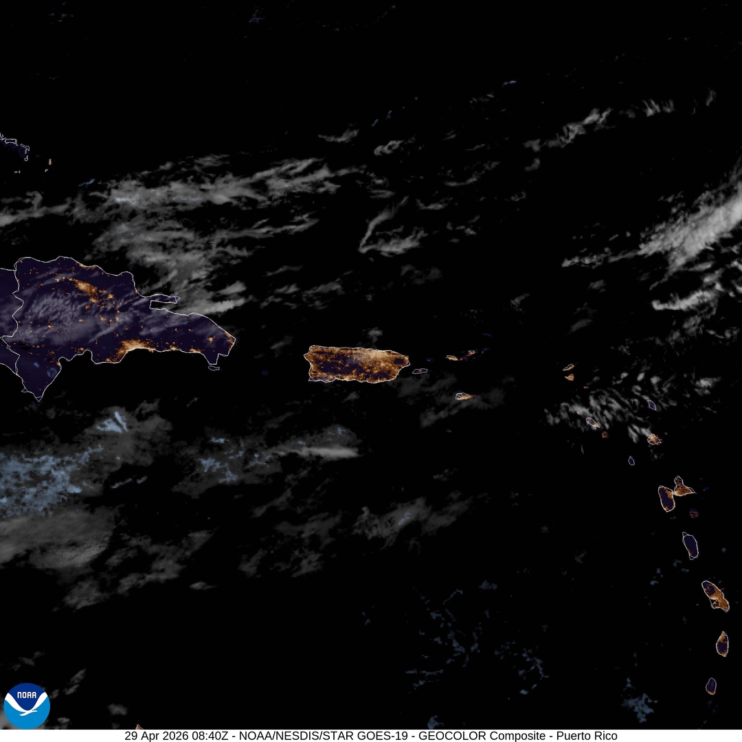 VegaBajaWx's tweet image. Imagen de satélite April 29, 2026 at 05:00AM #PuertoRico #weather