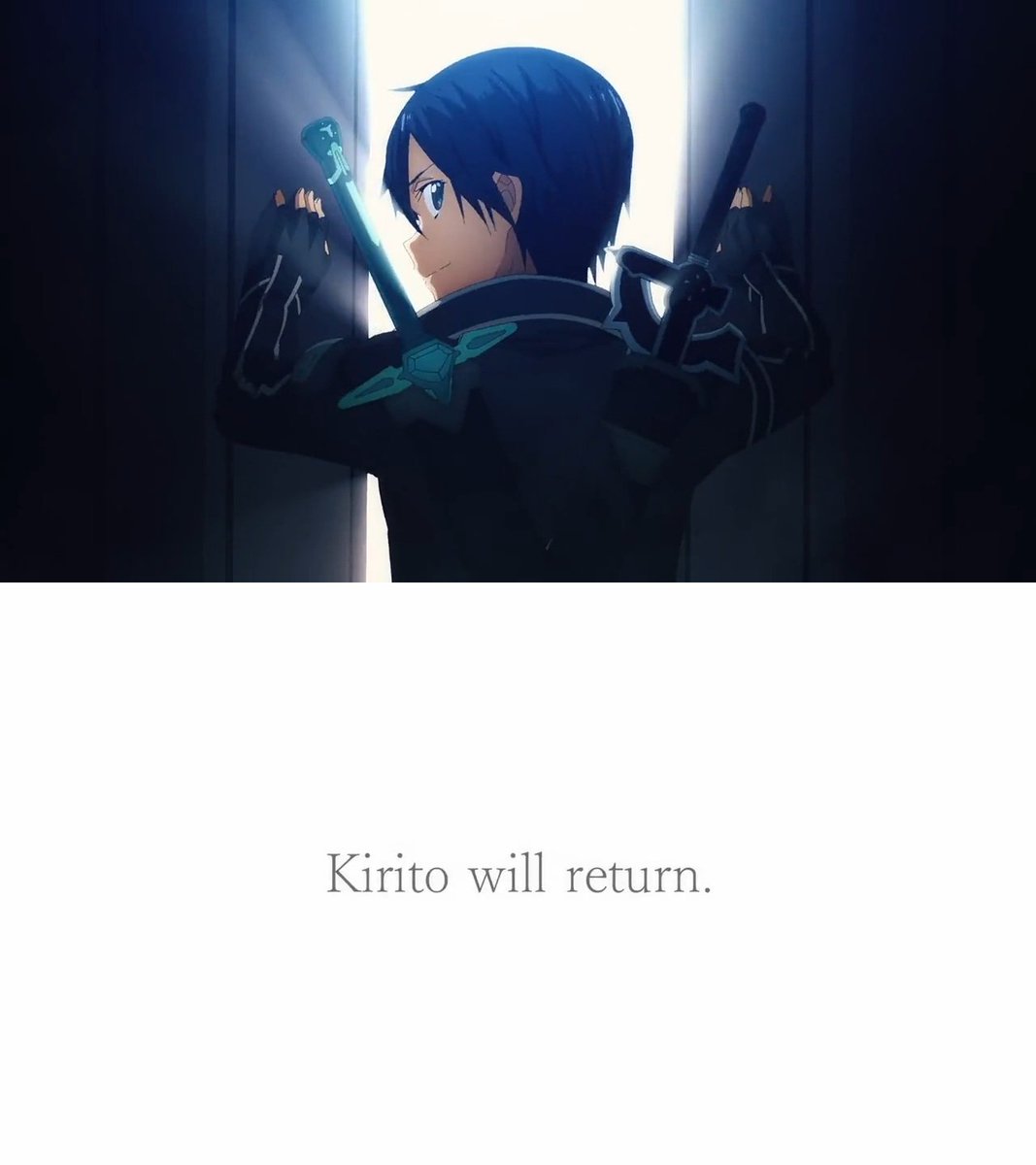 THE GOAT DID NOT LIE WHEN HE SAID HE WILL RETURN BY THE WAY!!! 🖤⚔️

More Kirito hype moments and aura incoming! Let's gooooo!!!! 🍿🔥