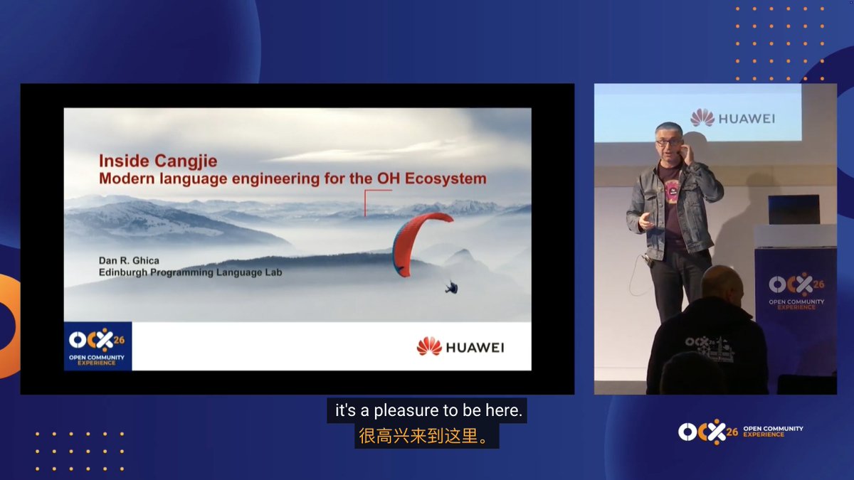 Cangjie_Lang's tweet photo. 📺 Now on YouTube: our talk from #OCX26 in Brussels is live.

"Beyond the mobile duopoly: open ecosystem, open language"

Prof. Dan Ghica @danghica & Dr. Jaroslaw Marek (@Huawei) on why platform lock-in is a real risk — and how Eclipse Oniro + the Cangjie programming language offer a full-stack open source path forward.

🔗 https://t.co/qSq8bN8RT4

#OpenHarmony #EclipseOniro #Cangjie #CangjieProgrammingLanguage #DigitalSovereignty #OpenSource #OCX26