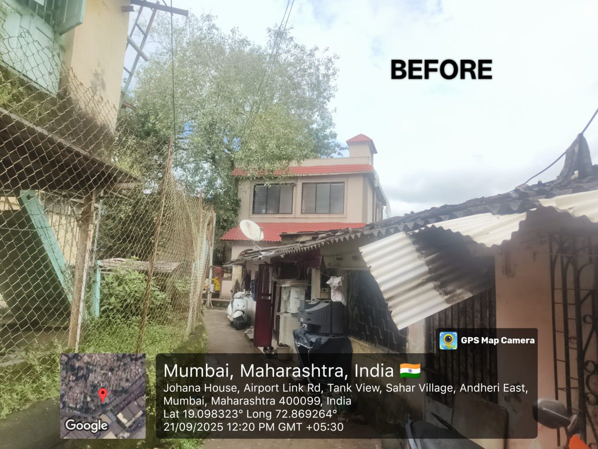 anitajeepal3's tweet photo. @mayor_mumbai के पूर्व विभाग वार्ड 86 में अवैध बांधकाम फिर उसके ऊपर छत का अवैध निर्माण पे भी ae संकेत नानदोडे ने करवाई से मना किया हैं नगरसेवक रितेश कमलेश राय का मित्र संजू शाह बारिश में भीग जाएगा बारिश में तकलीफ होती हैं ऐसा कह कर करवाई के ना कर संरक्षण दिया जा रहा हैं. https://t.co/KZ8zY2EpNv