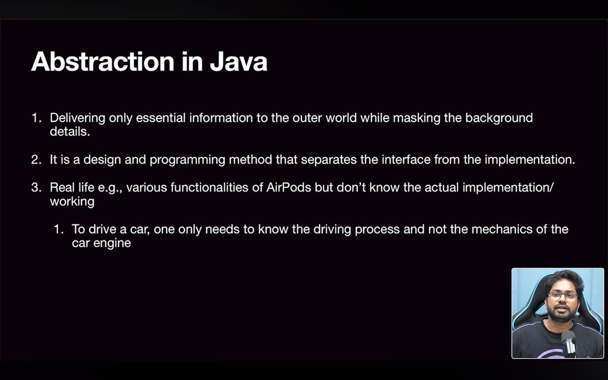 deshmukh_v51974's tweet photo. Day 21/150 of DSA 🚀
Started my DSA journey with Java using Love Babbar's roadmap.   
Today I learn: Abstraction in java ...      
Consistency > Motivation      
#DSA #Java #Coding #150DaysOfCode #BuildInPublic
@CodeHelp4U
@lovebabbar3 https://t.co/32op54mW7l