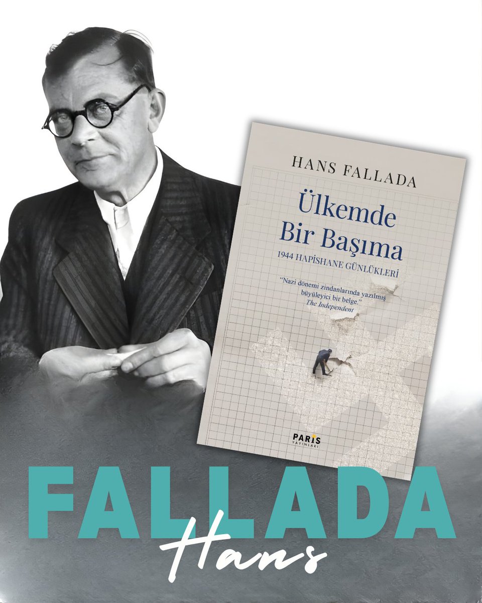 Hans Fallada, Ülkemde Bir Başıma ile kişisel tanıklığın ötesine geçerek, bir aydının totaliter rejim altında maruz kaldığı yabancılaşmayı, suskunluk rejimini ve jurnalciliği kayıt altına alıyor.

Ayrıntılı bilgi ve sipariş için 👇

parisyayinlari.com/magaza/ulkemde…

📕 İlk kez Türkçede...