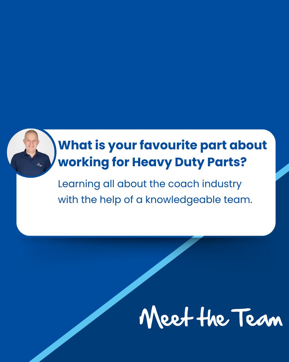 _HeavyDutyParts's tweet image. Meet our Parts Specialist, Justin!👋

Take a swipe through to learn more about Justin and his role at Heavy Duty Parts.🚌
#CoachParts #BusParts #MeetTheTeam #Staff