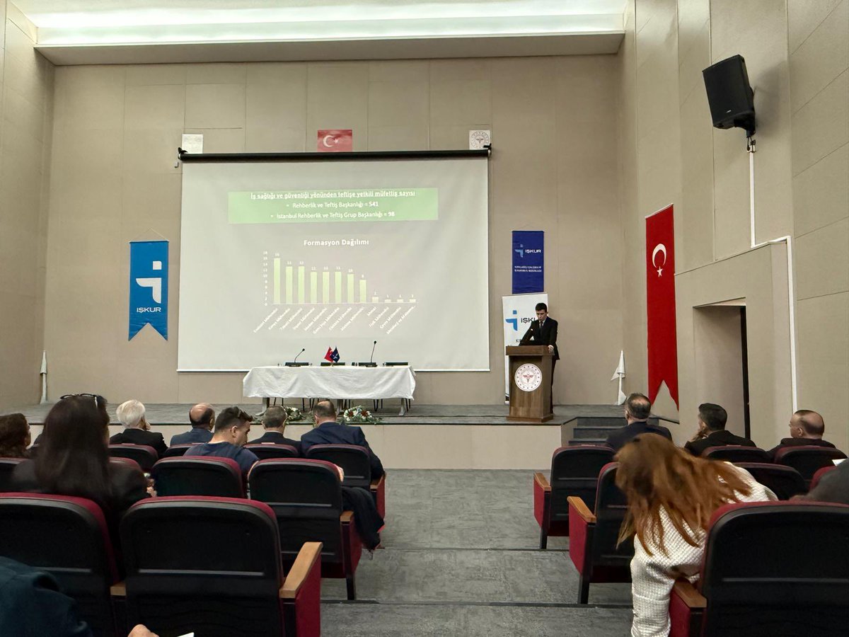 csgbrtb's tweet photo. İstanbul Rehberlik ve Teftiş Grup Başkanlığı ile Kırklareli Ticaret ve Sanayi Odası (KTSO) iş birliğinde 28 Nisan 2026 tarihinde “İşin Yürütümü ile İş Sağlığı ve Güvenliği Teftişleri” hakkında bilgilendirme toplantısı düzenlendi. https://t.co/Z3821iWeeK
