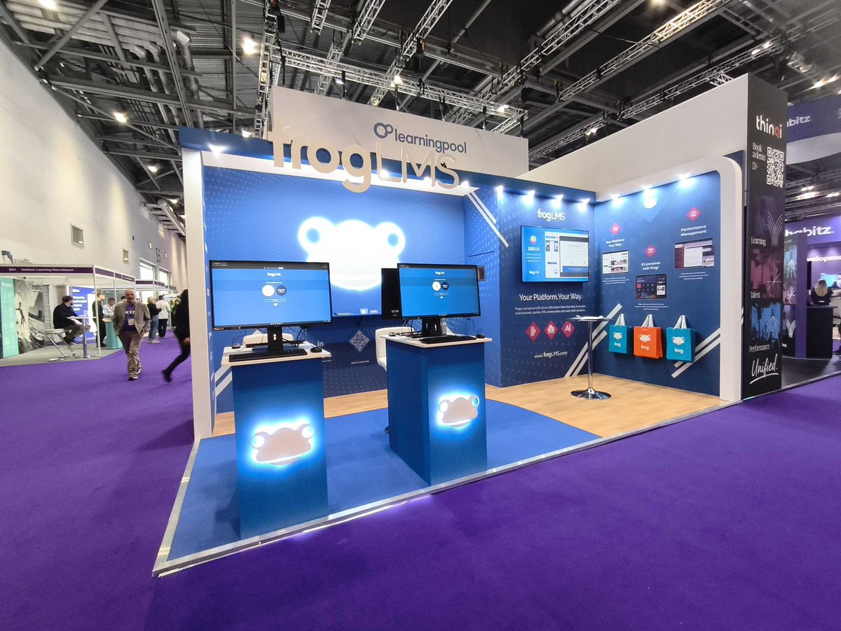 Frog_LMS's tweet photo. Good morning! 

Come visit Frog at #LT26UK on stand C08! 

Check out our LMS, find out about our new Slides feature and how we're using AI.

Don't forget to grab a Freddo! We hope to see you today and tomorrow! 

#LearningTechnologies #LT26 https://t.co/xXIAy22yAc