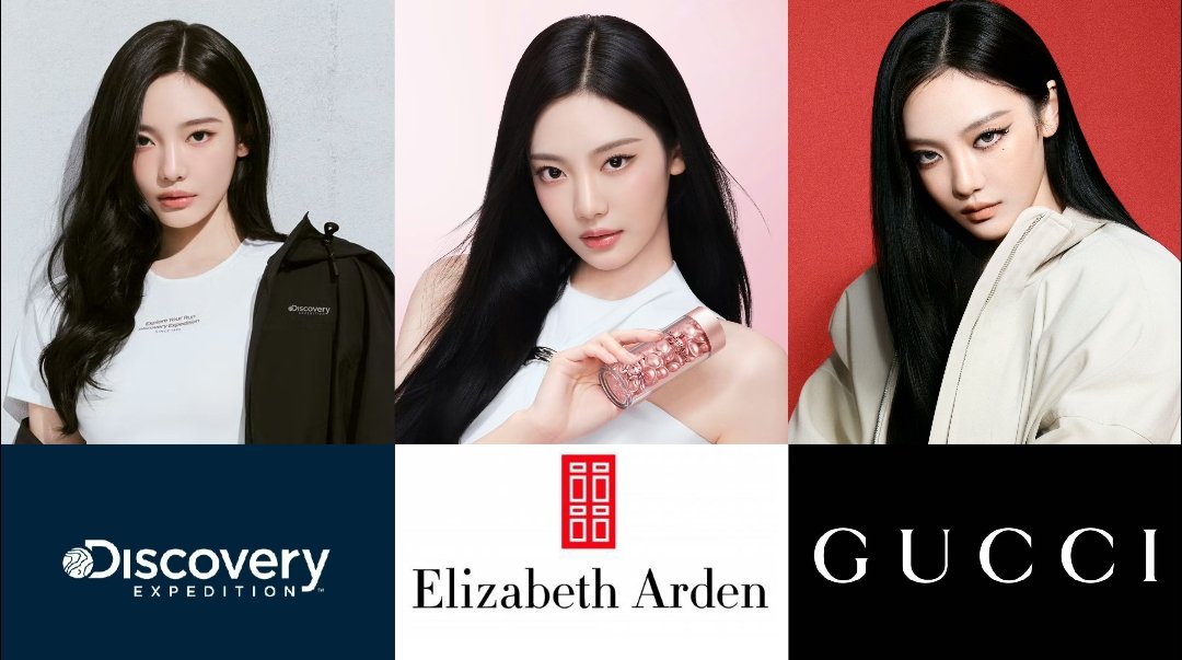 #NINGNING’s brand power is insane! 3 months: Discovery (Premium Lifestyle Outdoor), Elizabeth Arden (Legacy/Royal Warrant) &amp; Gucci (Kering’s Crown Jewel, ultra-luxury). The shift from EA to Gucci in 2 days? Iconic. Each a high-end powerhouse! ❤️‍🔥