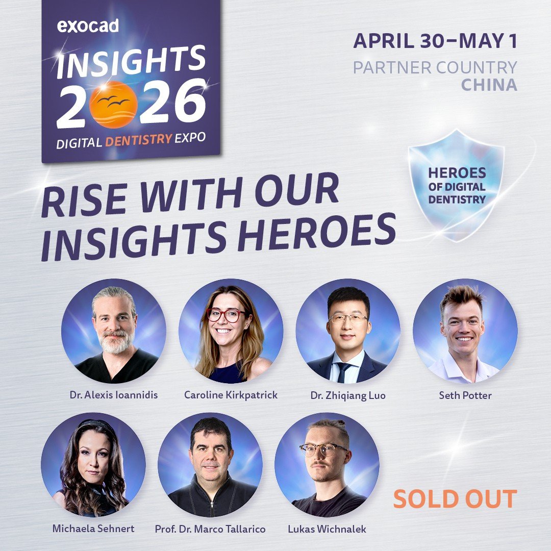 exocad's tweet photo. Tomorrow, it begins: Insights 2026!

We’re excited to welcome the global exocad community and our valued technology partners for two inspiring days of learning, collaboration, and innovation, united by this year’s theme: “Calling All Heroes.”

The event is officially at full capacity, but you can still make the most of the experience. Review the agenda and plan your sessions in advance so you don’t miss a moment 👉 https://t.co/wjotdgm5vx

#exocad #exocadInsights2026 #Insightsheroes2026 #DentalCADChemnitz #exoplan #exocadexperts