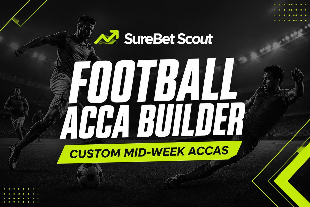 surebetscout's tweet image. Mid-week action is here. ⚽ Build your custom 5-fold acca with the Scout tool. Whether it’s Win accas or BTTS, we’ve got the stats to back you up. 📊 

#SureBetScout #FootballAcca #tips