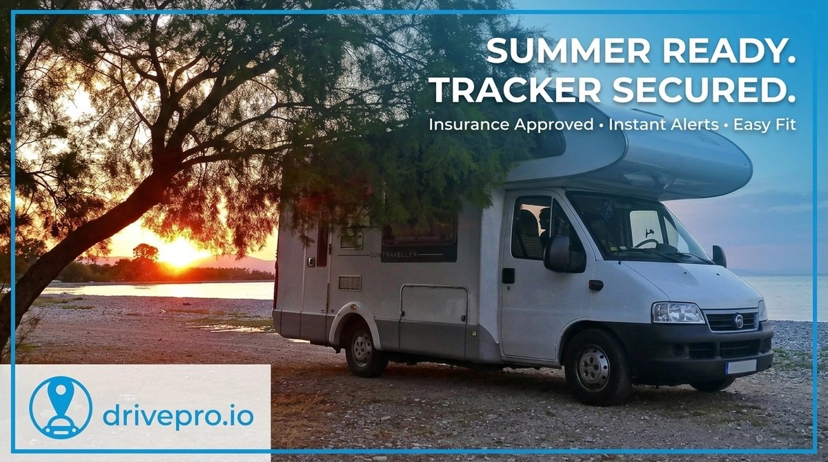 DriveProIO's tweet image. 🚐☀️ Summer is coming! Many insurers REQUIRE a tracker for motorhomes. Our geofence alerts you the second your 'home on wheels' moves without you.

Get summer-ready: shop.drivepro.io

Planning a road trip? 🗺️
#Campervan #MotorhomeSecurity #Staycation #DrivePro
