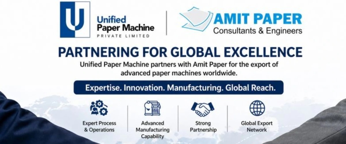 PAPERDESK3's tweet image. Unified Paper Machine Partners with Amit Paper Consultants to Expand Global Reach

paperdesk.in/unified-paper-…

#UnifiedPaperMachine #AmitPaper #PaperIndustry #GlobalExports #EngineeringExcellence #PaperMachines
