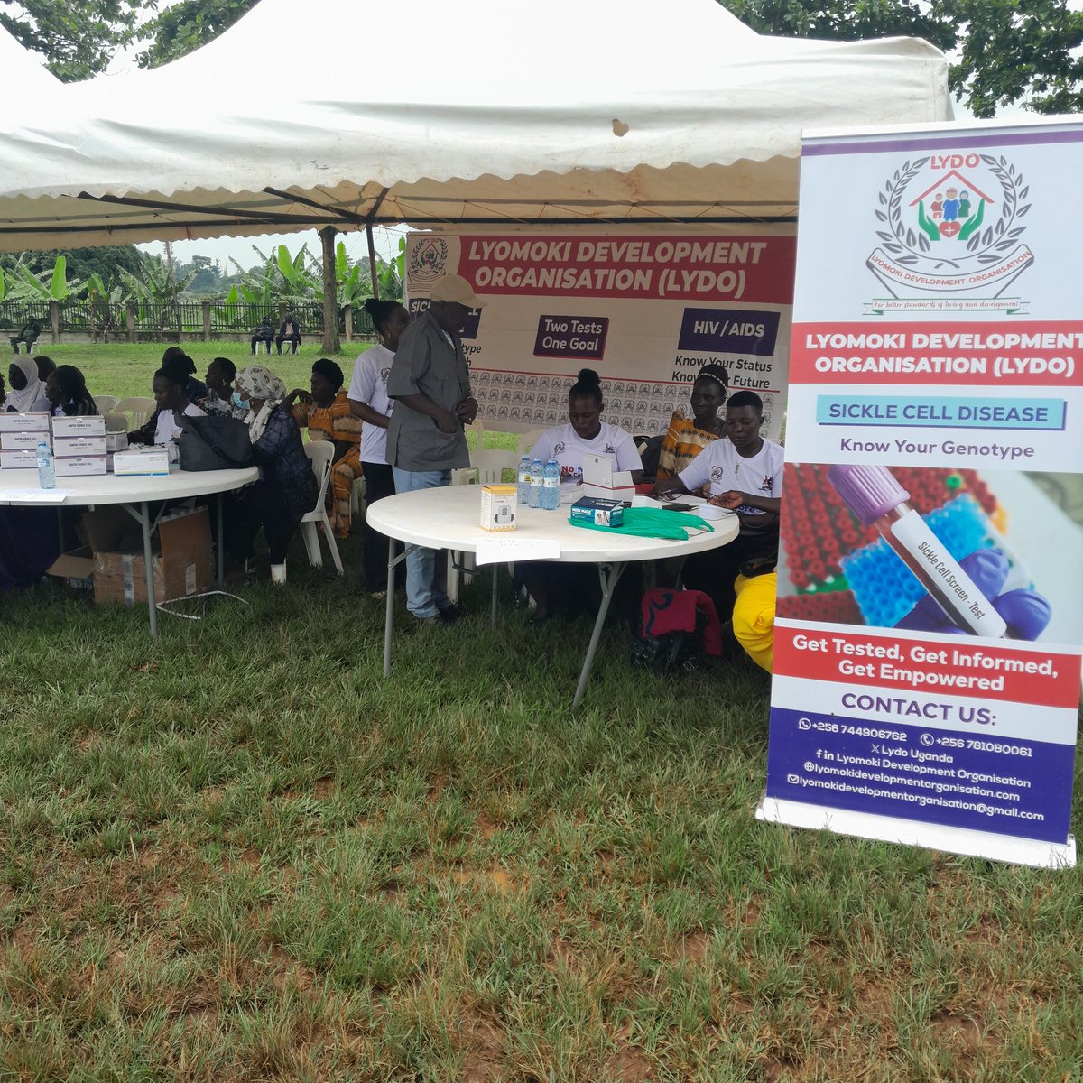 LydoUganda's tweet photo. Happening Now at MUBS Nakawa - Sickle Cell Screening and HIV testing 

#NoMoreSickleCellDisease 
#StrongBlood
#StrongFuture https://t.co/fzoyKBz3N8