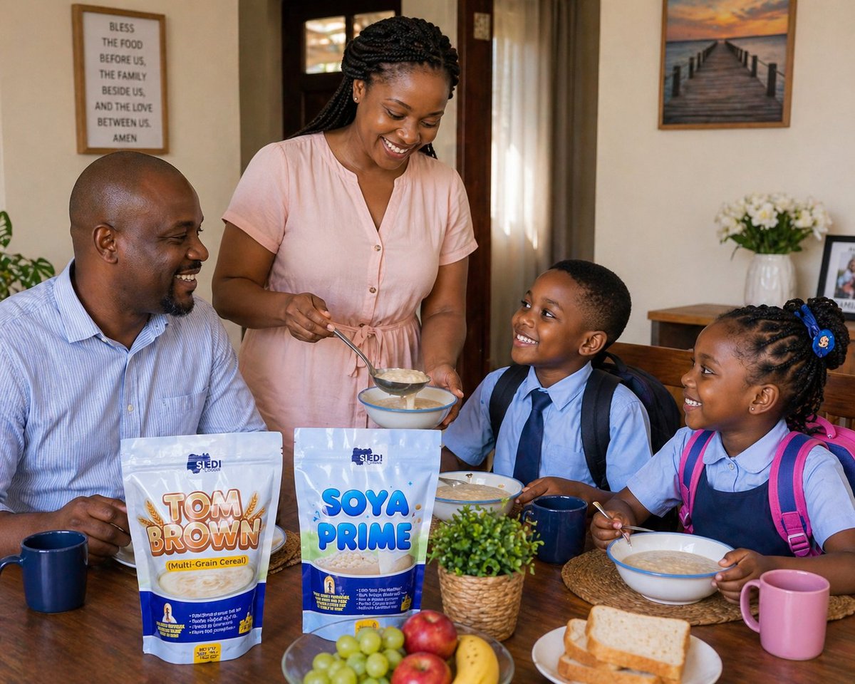 SIED_Initiative's tweet photo. Did you know? 🤔
Our Tom-Brown is a multi-grain cereal that is rich in fiber, while our Soya Prime is made with detoxified soy bean &amp; healthy nuts, making it rich in protein? Both are perfect for kids &amp; adults.
Start your day strong as a family💪
Message/call 08111761415 to order https://t.co/ggzwzJ36KX