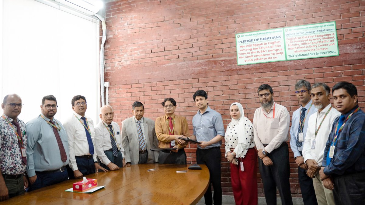 BOL_Bangladesh's tweet image. Bangladesh Online (BOL) and International Business Agriculture and Technology University (IUBAT) have officially signed a MoU, initiating a strategic partnership that connects academic excellence with the IT industry.

#BOL #Bangladeshonline