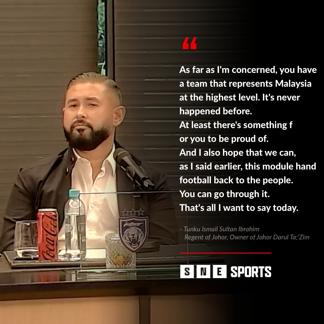 SNE_Sports's tweet image. 🗣️ Tunku Ismail Sultan Ibrahim, Regent of Johor and owner of Johor Darul Ta'zim, said in the MFL CEO Roundtable

📷 : MFL

#LigaSuper #JDT #TMJ
#SNESports
#LifeTelco