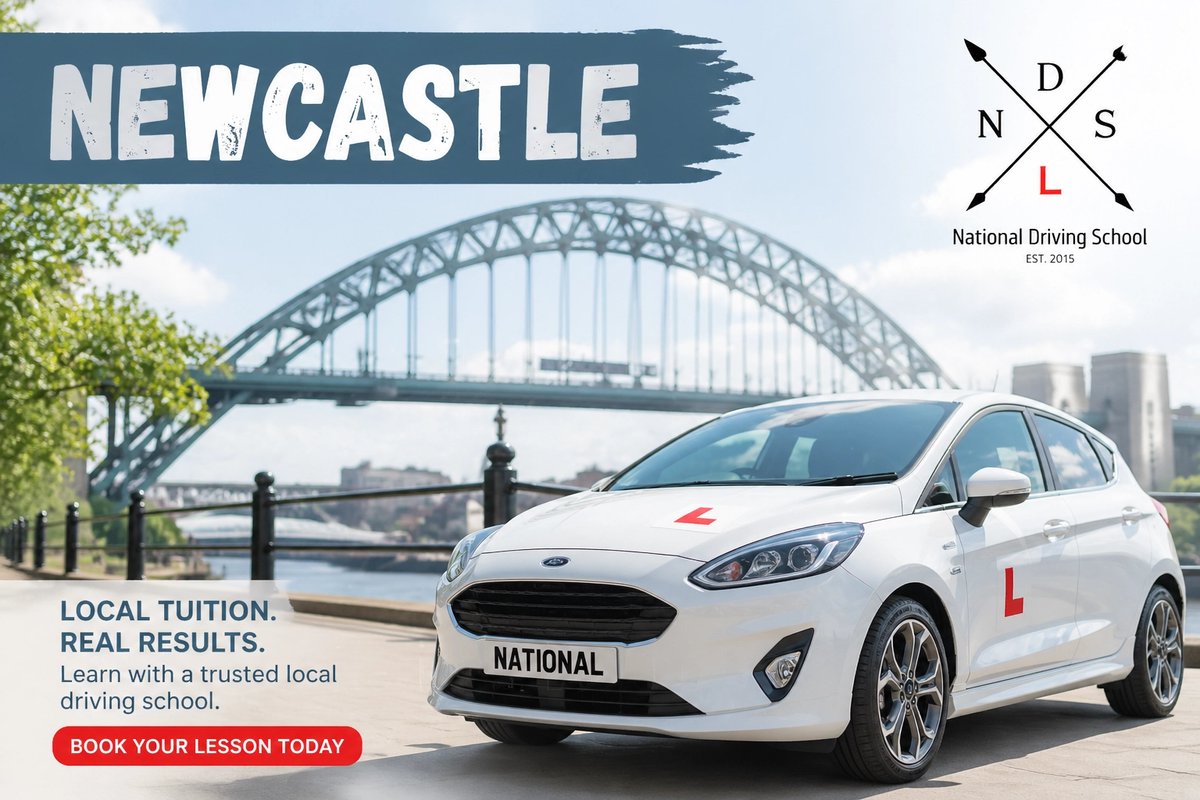 NationalDrivin1's tweet image. Newcastle, are you ready to drive? 🛣️ Our DVSA-approved instructors are here to guide you to success with local knowledge that counts. High pass rates guaranteed. Sign up for free at nationaldrivingschool.co.uk today! #Newcastle #LearnToDrive #DrivingSuccess