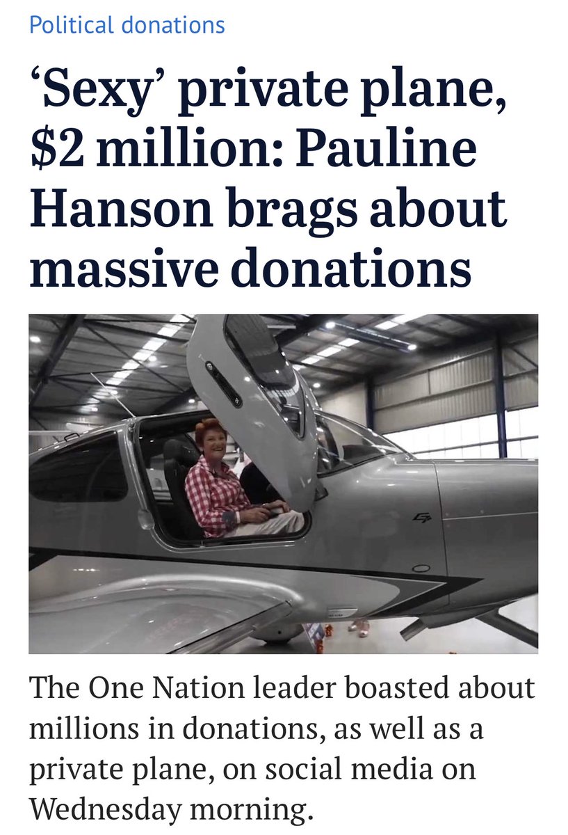 JoeyNicey's tweet photo. #PaulineHanson ⁦@OneNationAus⁩ YOU CAN NOT MAKE THIS SHIT UP!! #auspol #auspol2026
A bit like Trump smother the puppet with riches then the oligarchs own you! #PleaseExplain #PaulinePantsdown you’ve been snookered. Your political career 2.0 is TOAST. https://t.co/JnQ7tm4udC