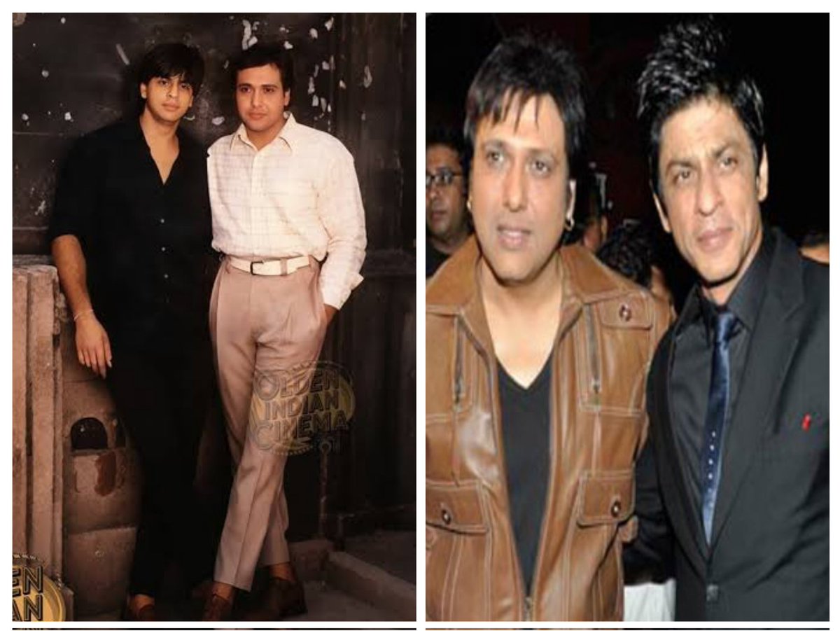 Sahil9876542's tweet photo. Shah Rukh Khan and Govinda #ShahRukhKhan #Govinda
@iamsrk @GovindaNo1Fans https://t.co/XLkYs5oKsV