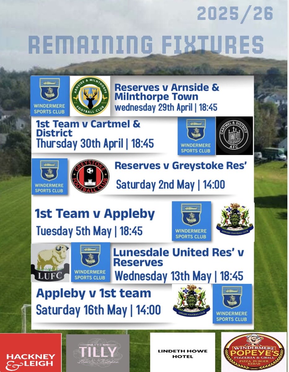 Windermere Sports Club ⚽️ tweet media