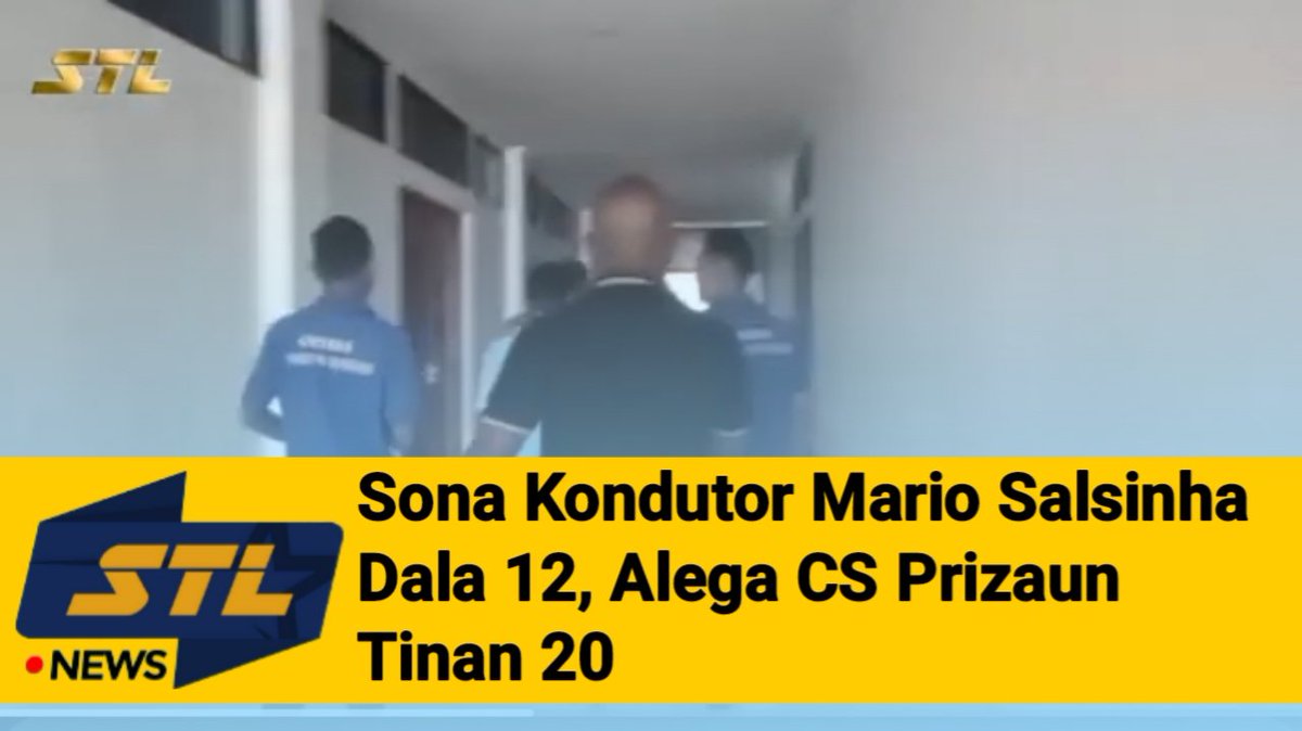 STLTimorLeste's tweet image. Sona Kondutor Mario Salsinha Dala 12, Alega CS Prizaun Tinan 20
youtu.be/2Mvd3ZJ6lMk?si…

* Subskreve STL Iha Youtube: youtube.com/@STLTimorLeste

Online: stltimorleste.com

Media Sosial:
* Facebook: facebook.com/stltimorleste/

#SuaraTimorLorosae #STL #TimorLeste