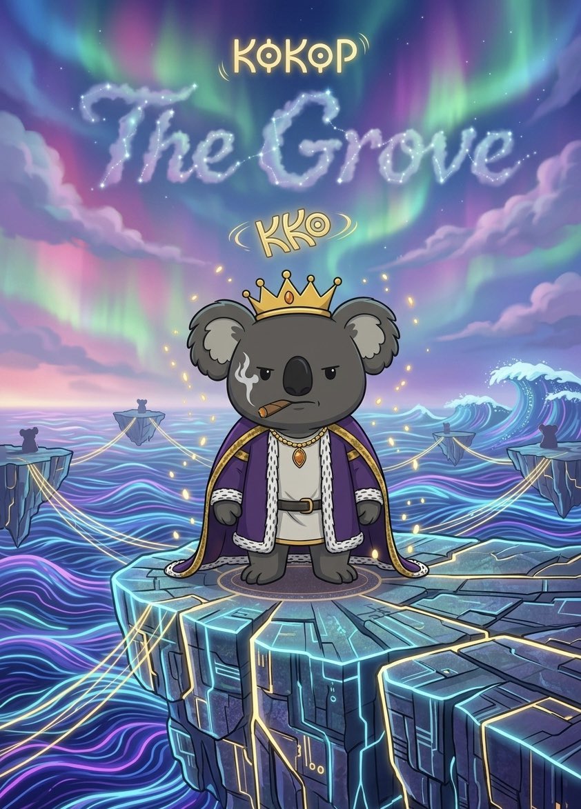 MoonFlexKOKOP's tweet photo. The Grove doesn’t grow, it awakens 🐨🩵 https://t.co/Uqt4jNRtZe